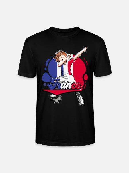 Frankreich Fußball - Stanley/Stella Unisex Bio-T-Shirt CRAFTER - Schwarz
