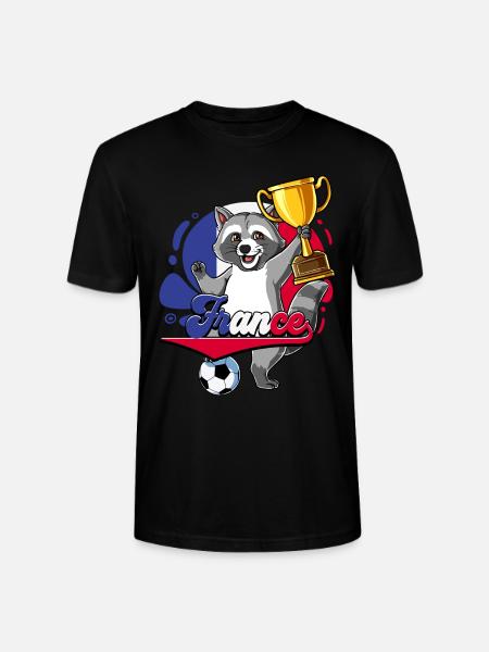 Frankreich Fußball - Stanley/Stella Unisex Bio-T-Shirt CRAFTER - Schwarz