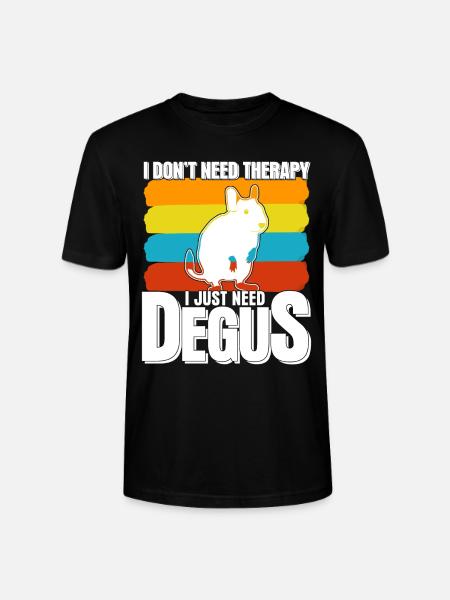 Degu Therapy Degus - Stanley/Stella CRAFTER Unisex Organic T-Shirt - black