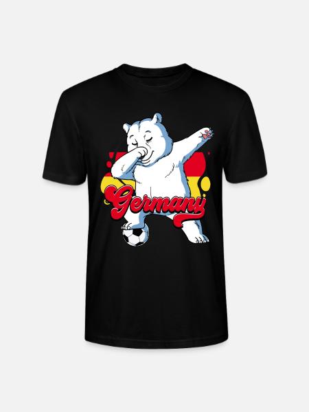 Deutschland Fußball - Stanley/Stella Unisex Bio-T-Shirt CRAFTER - Schwarz
