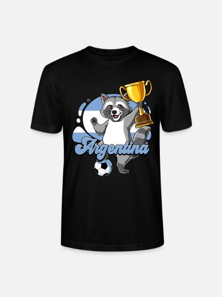 Argentinien Fußball - Stanley/Stella Unisex Bio-T-Shirt CRAFTER - Schwarz