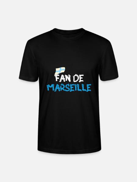 Fan de Marseille - T-shirt bio CRAFTER Stanley Stella Unisexe - noir