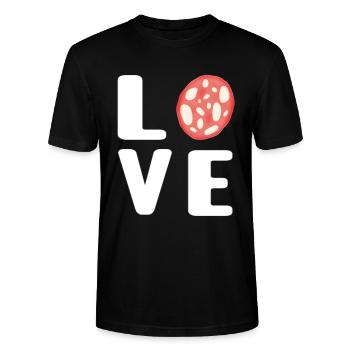 Boucher Boucher Boucherie Boucherie Fleischer - T-shirt bio CRAFTER Stanley Stella Unisexe - noir - Devant - Alina (178cm) & Michal (187cm)
