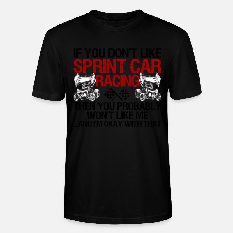 Sprint Car Racing Spruch - Stanley/Stella Unisex Bio-T-Shirt CRAFTER - Schwarz