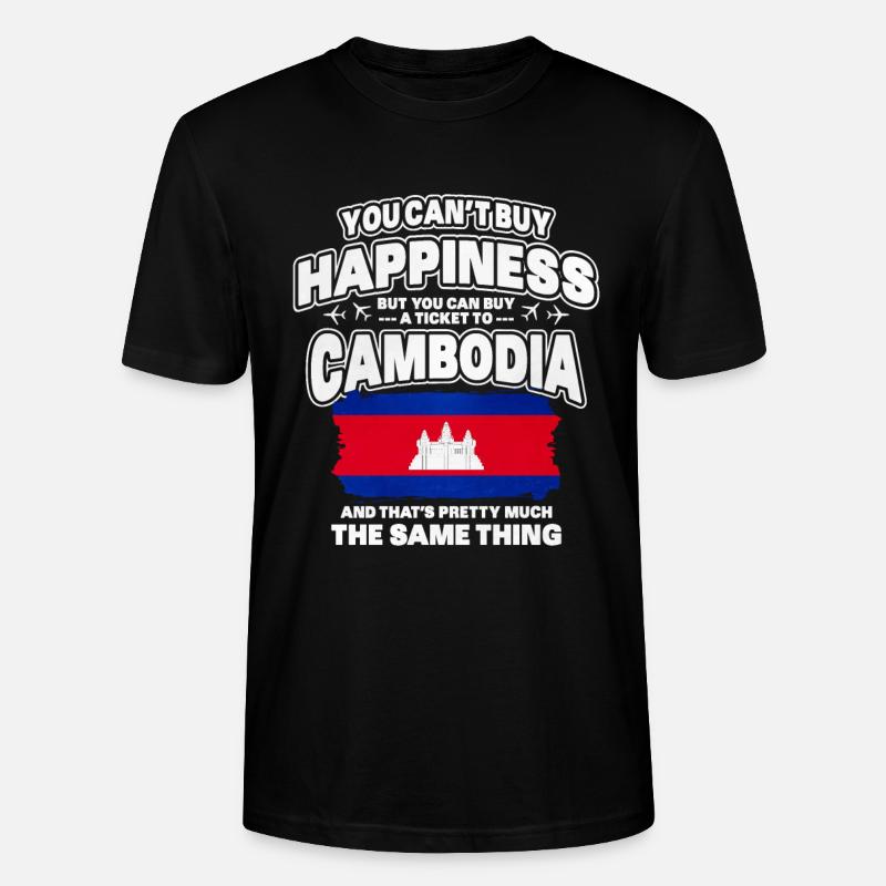 Kambodscha - Stanley/Stella Unisex Bio-T-Shirt CRAFTER - Schwarz