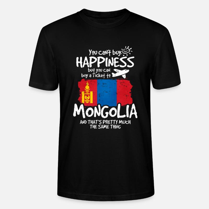 Mongolei - Stanley/Stella Unisex Bio-T-Shirt CRAFTER - Schwarz