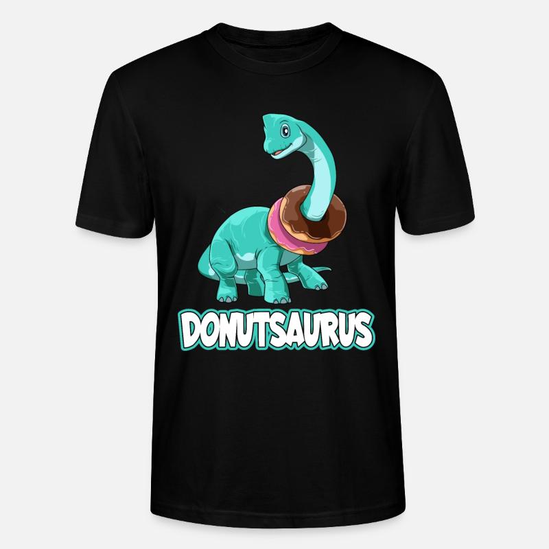 Donutsaurus Dinosaurier Brachiosaurus - Stanley/Stella Unisex Bio-T-Shirt CRAFTER - Schwarz