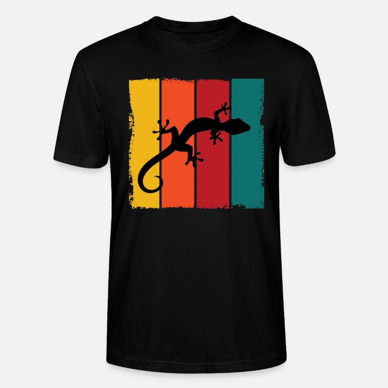 Leopardgecko - Stanley/Stella Unisex Bio-T-Shirt CRAFTER - Schwarz