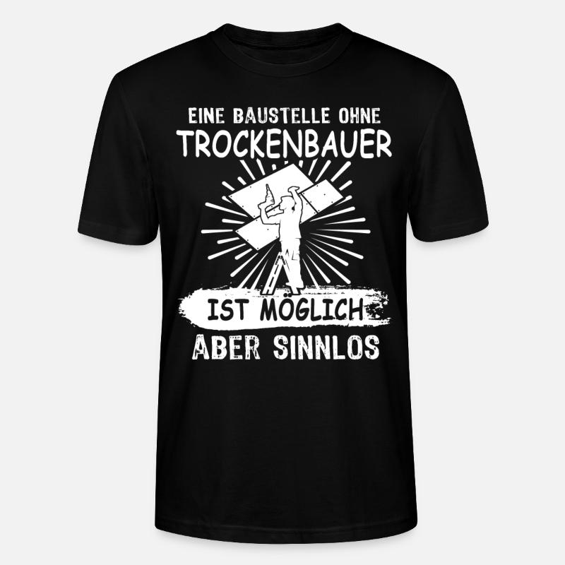 Trockenbauer - Stanley/Stella Unisex Bio-T-Shirt CRAFTER - Schwarz
