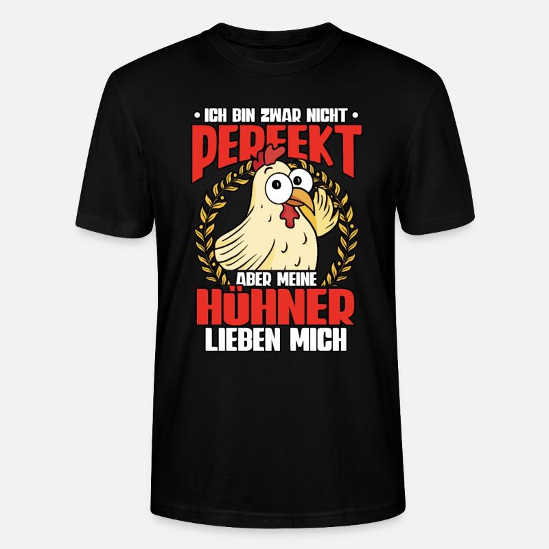 Huhn Hühner - Stanley/Stella Unisex Bio-T-Shirt CRAFTER - Schwarz