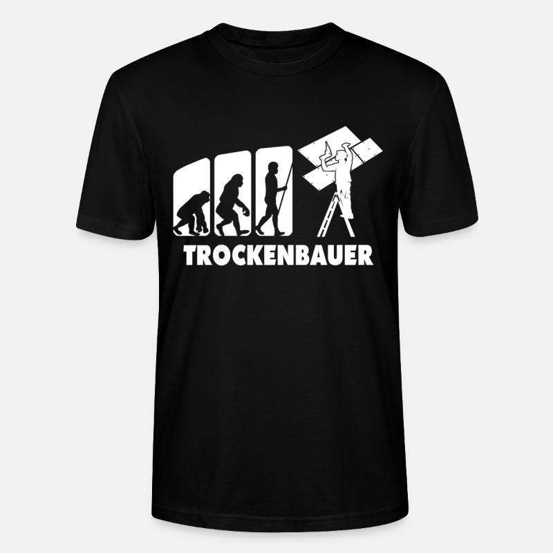 Trockenbauer - Stanley/Stella Unisex Bio-T-Shirt CRAFTER - Schwarz
