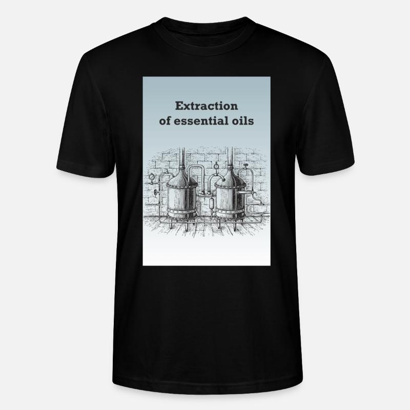 Extraktion von ätherischen Ölen - Stanley/Stella Unisex Bio-T-Shirt CRAFTER - Schwarz