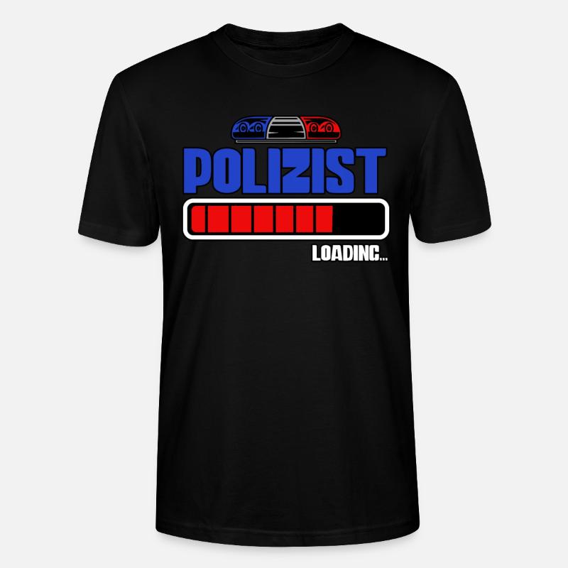 Polizist Loading Polizei - Stanley/Stella Unisex Bio-T-Shirt CRAFTER - Schwarz