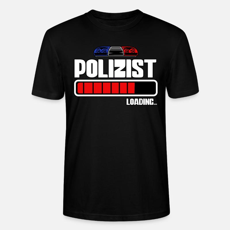 Polizist Loading Polizei - Stanley/Stella Unisex Bio-T-Shirt CRAFTER - Schwarz