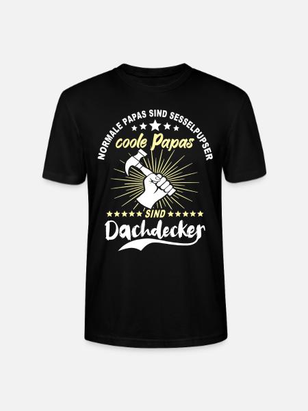 Papa Dachdecker Vater Dachdecken - Stanley/Stella Unisex Bio-T-Shirt CRAFTER - Schwarz