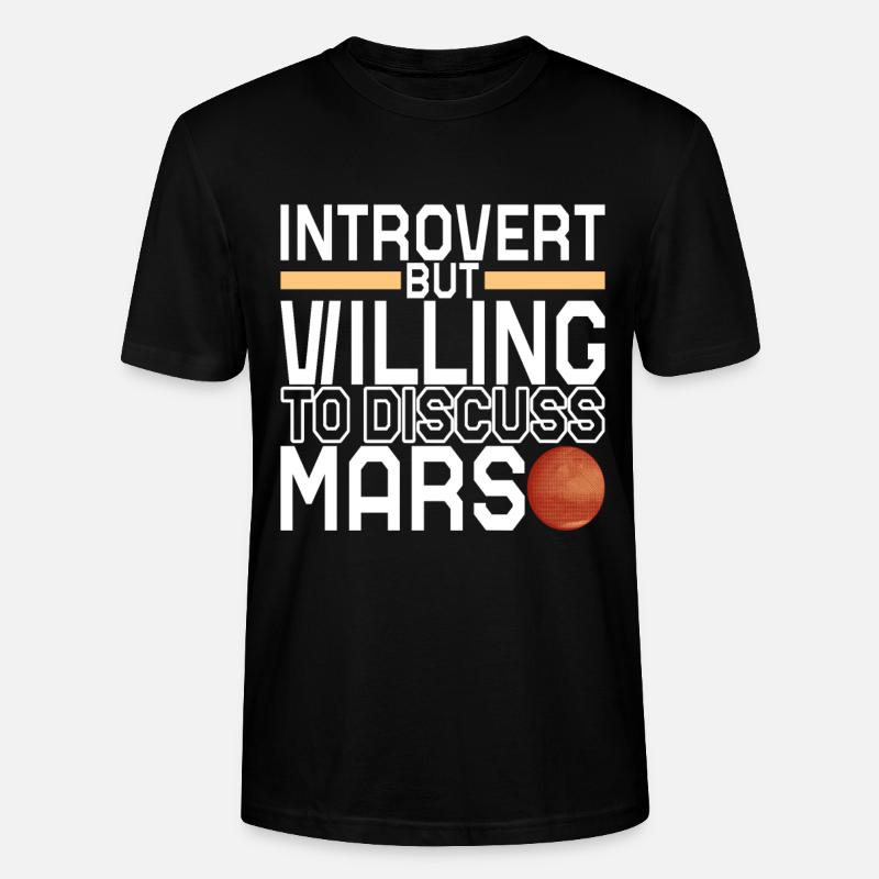 Mars Planet - Stanley/Stella Unisex Bio-T-Shirt CRAFTER - Schwarz