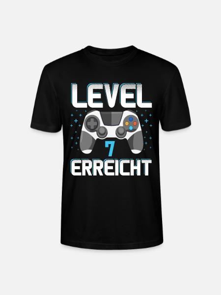 Level 7 Erreicht Gamer - Stanley/Stella Unisex Bio-T-Shirt CRAFTER - Schwarz