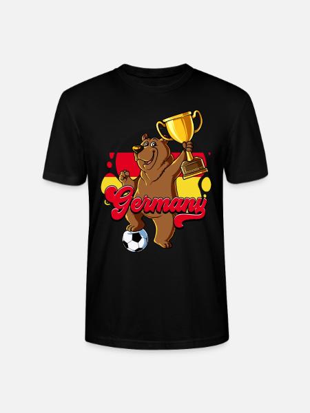 Deutschland Fußball - Stanley/Stella Unisex Bio-T-Shirt CRAFTER - Schwarz