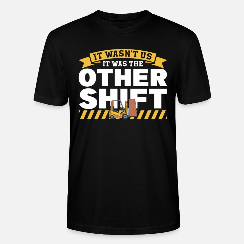 Gabelstaplerfahrer Gabelstapler Staplerfahrer - Stanley/Stella Unisex Bio-T-Shirt CRAFTER - Schwarz
