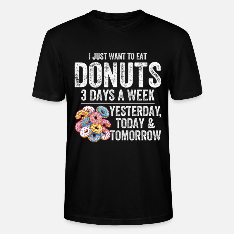Amateur de beignets - T-shirt bio CRAFTER Stanley Stella Unisexe - noir