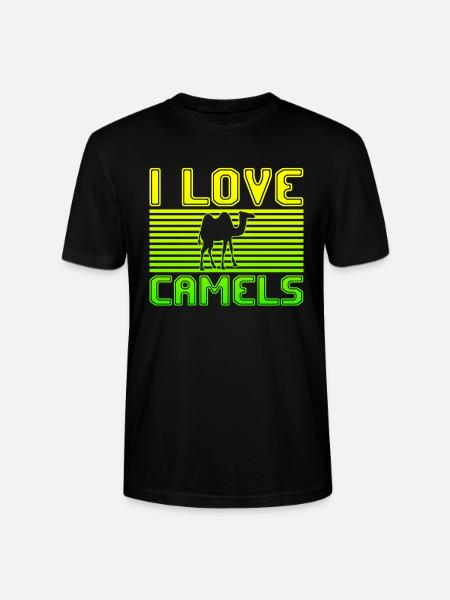 I love camels - Stanley/Stella CRAFTER Unisex Organic T-Shirt - black