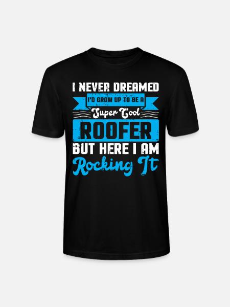 Bauarbeiter Dachdecker Geschenkidee - Stanley/Stella Unisex Bio-T-Shirt CRAFTER - Schwarz