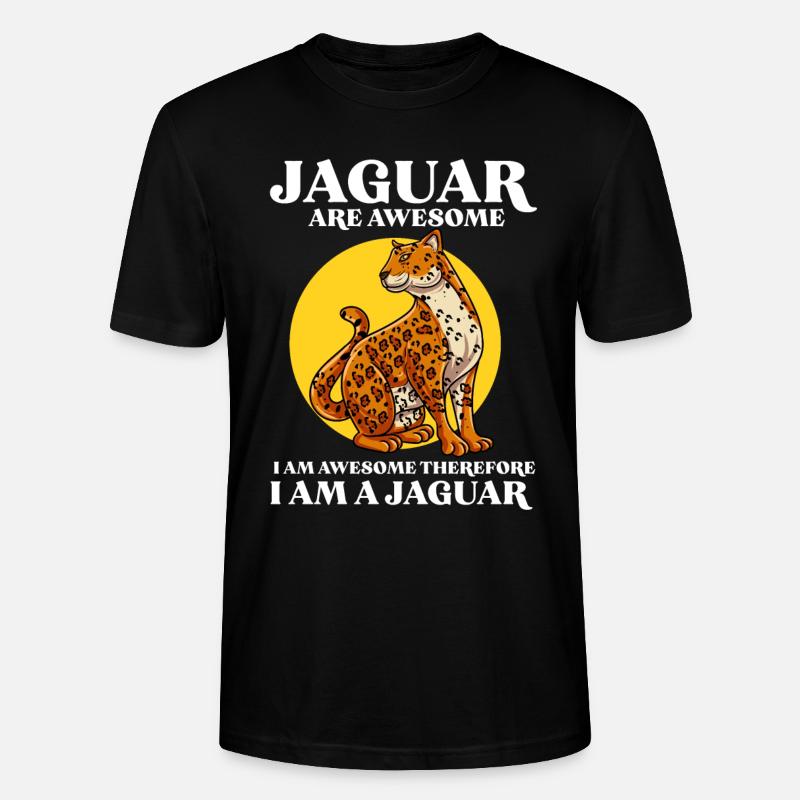 Jaguar Geschenkidee - Stanley/Stella Unisex Bio-T-Shirt CRAFTER - Schwarz