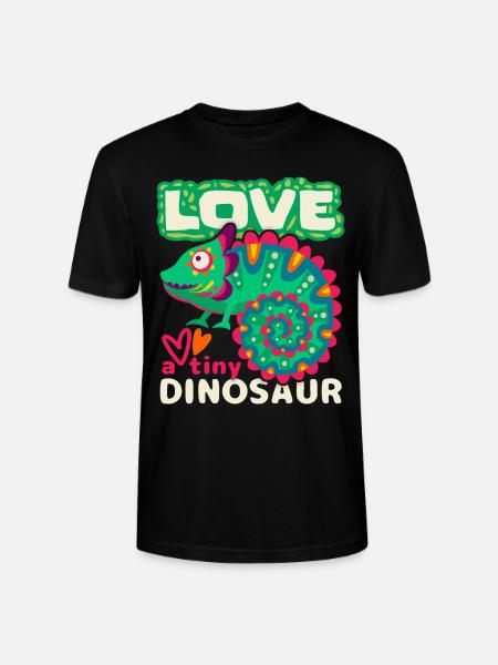 Chameleon, funny saying, little dinosaur - Stanley/Stella CRAFTER Unisex Organic T-Shirt - black