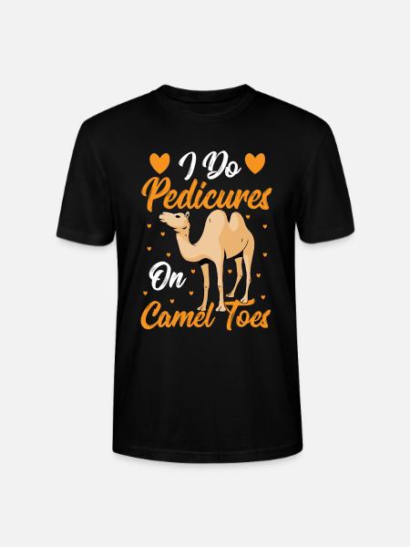 I Do Pedicures On Camel Toes Camels Pedicure Nail - Stanley/Stella CRAFTER Unisex Organic T-Shirt - black