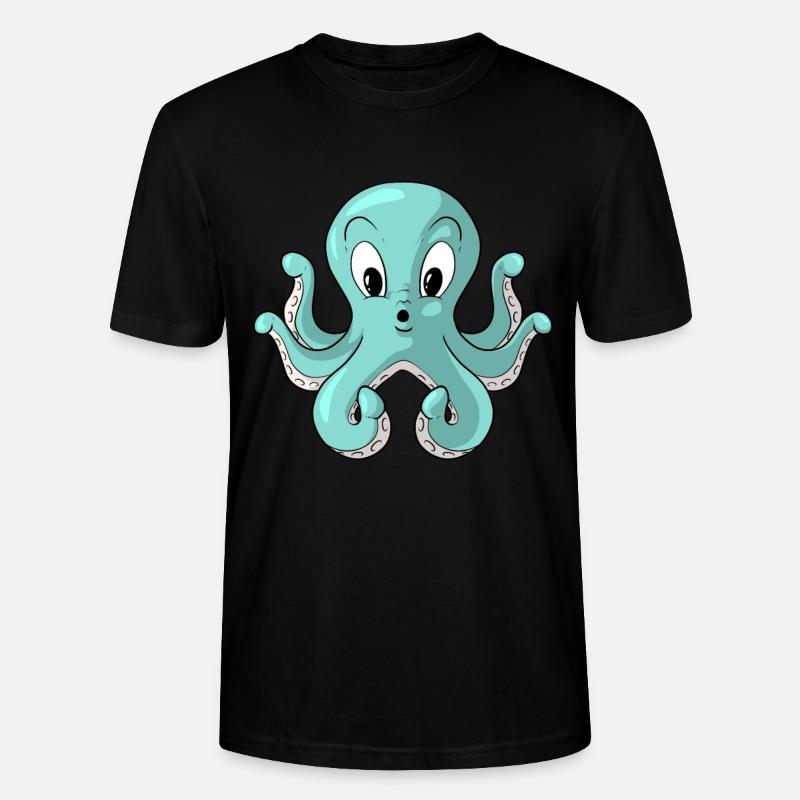 Octopus Octopus Octopus Octopus - Stanley/Stella CRAFTER Unisex Organic T-Shirt - black