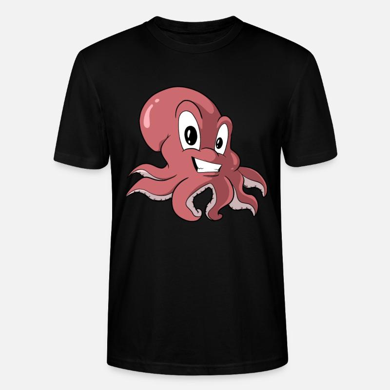 Octopus Octopus Octopus Octopus - Stanley/Stella CRAFTER Unisex Organic T-Shirt - black