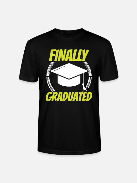 Finally Graduated Graduate Graduate - Stanley/Stella CRAFTER Unisex Organic T-Shirt - black