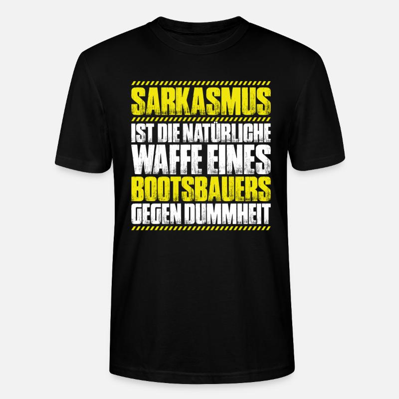 Bootsbauer Bootsbau Schiffbauer Schiffbau Boote - Stanley/Stella Unisex Bio-T-Shirt CRAFTER - Schwarz