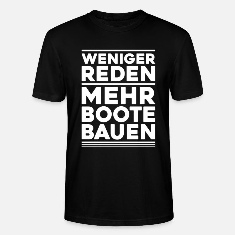 Bootsbauer Bootsbau Schiffbauer Schiffbau Boote - Stanley/Stella Unisex Bio-T-Shirt CRAFTER - Schwarz