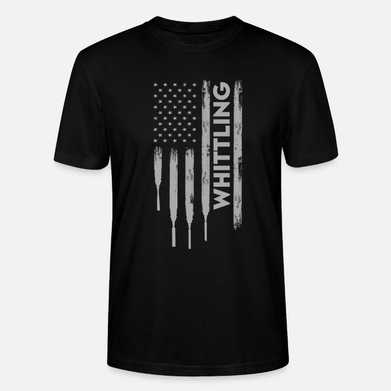 USA Schnitzen - Stanley/Stella Unisex Bio-T-Shirt CRAFTER - Schwarz