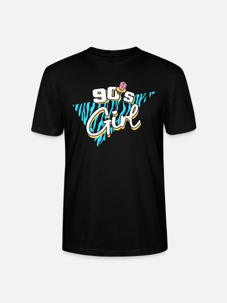 90s 90s Girl - Stanley/Stella CRAFTER Unisex Organic T-Shirt - black