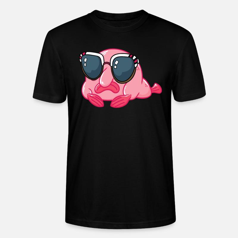 Blobfisch Mit Sonnenbrille - Stanley/Stella Unisex Bio-T-Shirt CRAFTER - Schwarz