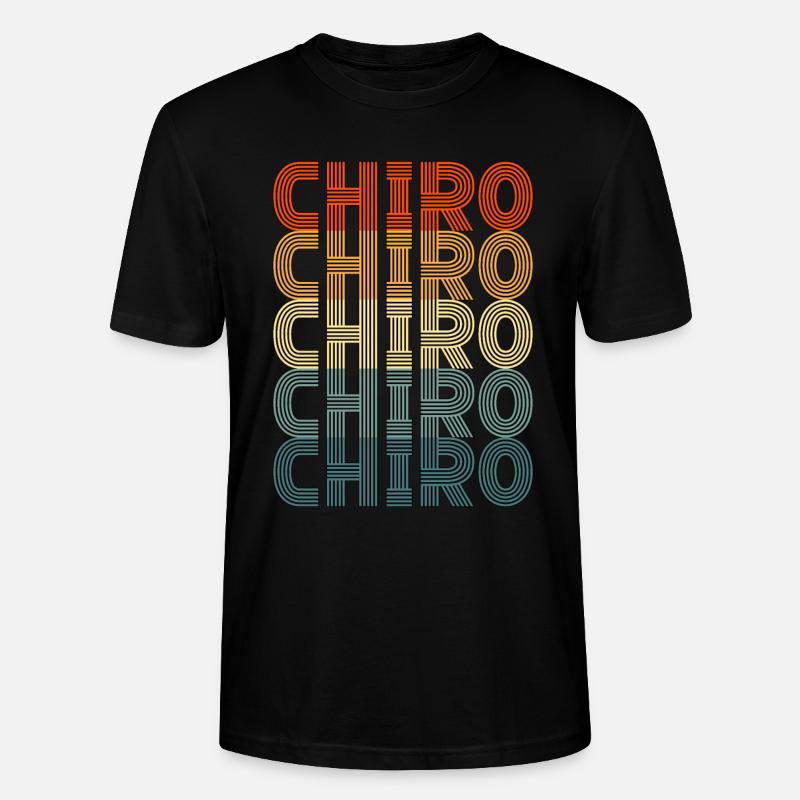 Chiropraktiker Chiropraktik Physio Chiro Geschenk - Stanley/Stella Unisex Bio-T-Shirt CRAFTER - Schwarz