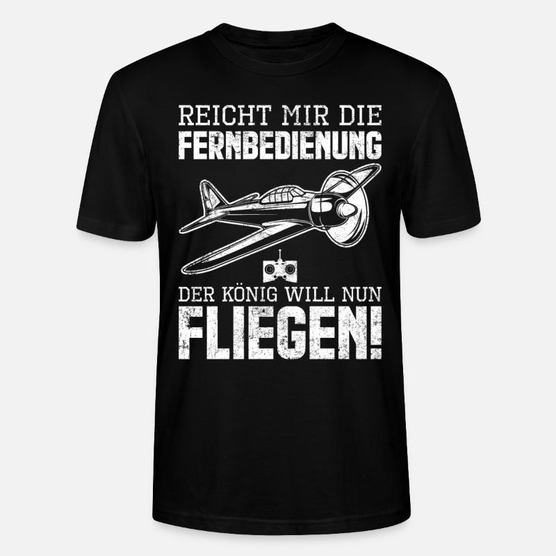 Modellbau Modellflug Pilot - Stanley/Stella Unisex Bio-T-Shirt CRAFTER - Schwarz