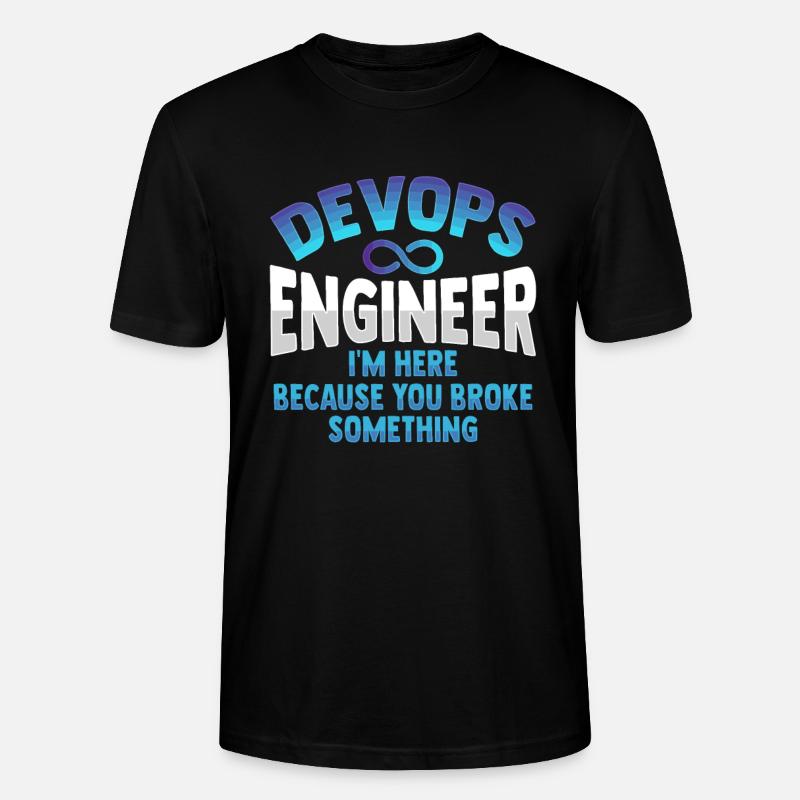 Sys-Admin Developer Devops Engineer - Stanley/Stella CRAFTER Unisex Organic T-Shirt - black