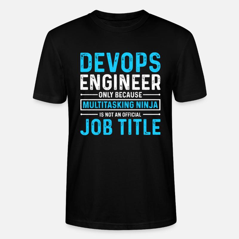 Ingénieur Devops développeur Sys-Admin - T-shirt bio CRAFTER Stanley Stella Unisexe - noir
