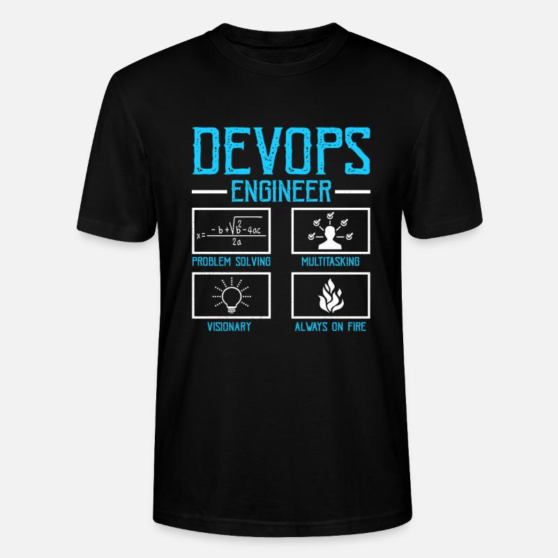 Devops Sys-Admin Developer - Stanley/Stella CRAFTER Unisex Organic T-Shirt - black
