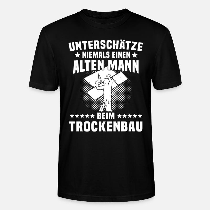 Trockenbauer - Stanley/Stella Unisex Bio-T-Shirt CRAFTER - Schwarz