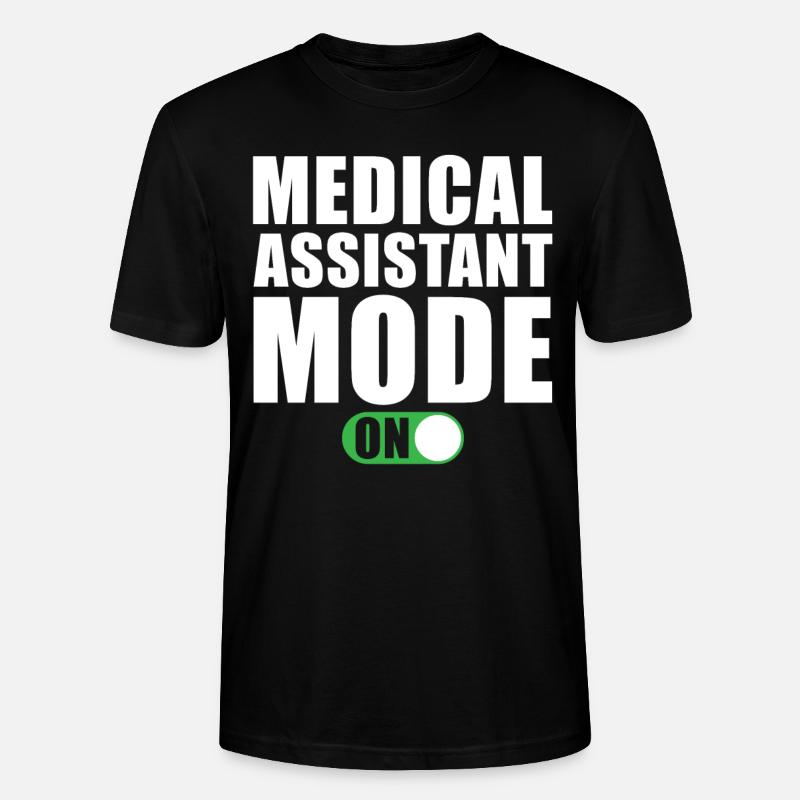 Medizinischer Assistent Modus An - Stanley/Stella Unisex Bio-T-Shirt CRAFTER - Schwarz