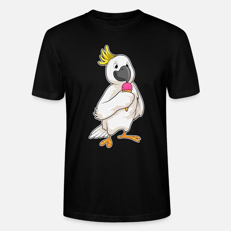 Perroquet au gaufrier - T-shirt bio CRAFTER Stanley Stella Unisexe - noir