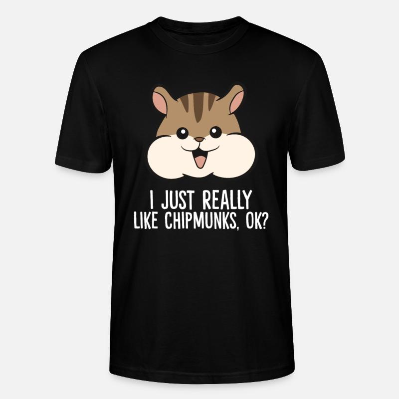J’aime beaucoup les Chipmunks - T-shirt bio CRAFTER Stanley Stella Unisexe - noir
