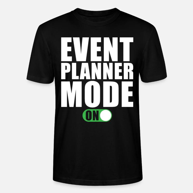 Event Planer Modus Ein - Stanley/Stella Unisex Bio-T-Shirt CRAFTER - Schwarz