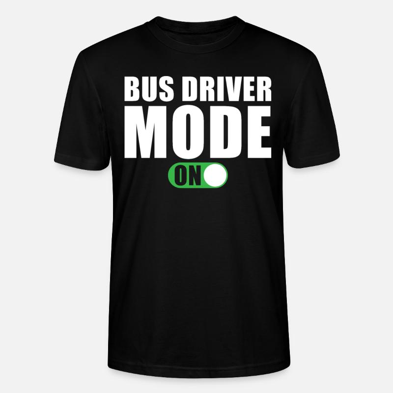 Mode pilote de bus activé - T-shirt bio CRAFTER Stanley Stella Unisexe - noir