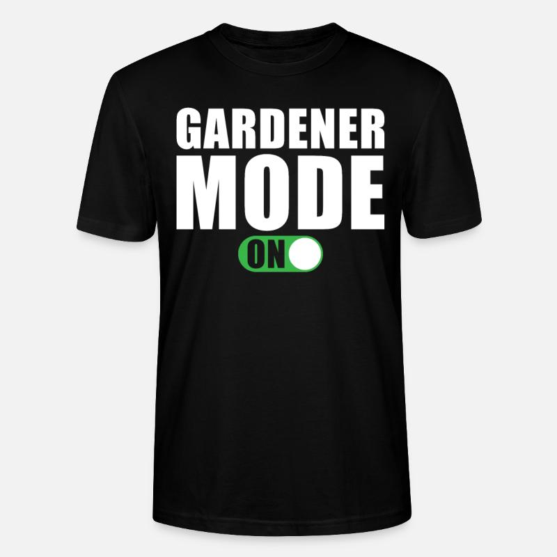 Gärtner Modus Ein - Stanley/Stella Unisex Bio-T-Shirt CRAFTER - Schwarz