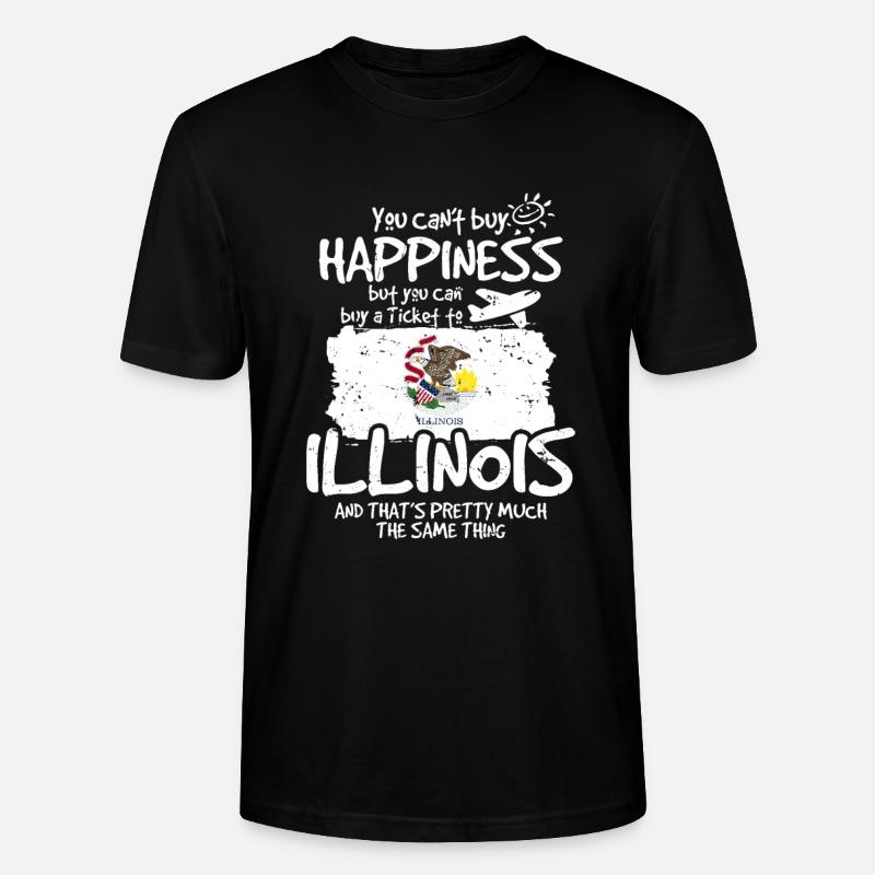 Illinois - Stanley/Stella Unisex Bio-T-Shirt CRAFTER - Schwarz